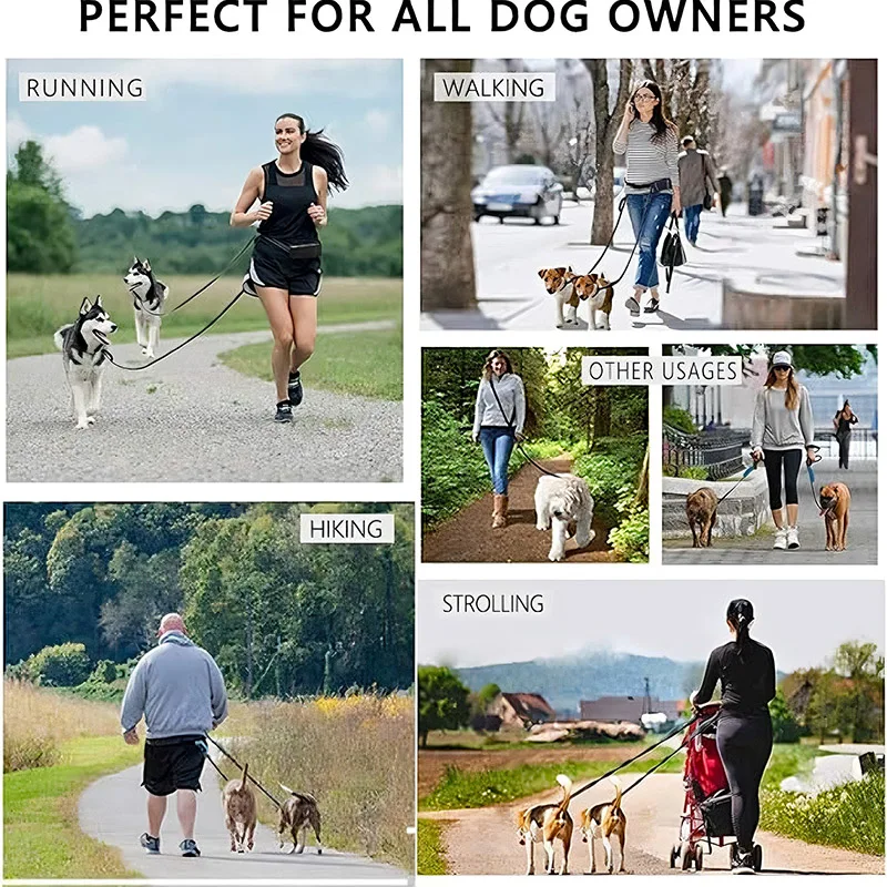 Hand Free Dog Leash for Pet Wa - đánh giá và giá Hands Free Dog Running Leash Waist Belt
