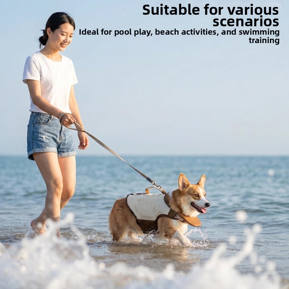 Adjustable Dog Life Jacket Bre - đánh giá và giá Dog Life Jacket Vest Buoyancy Handle