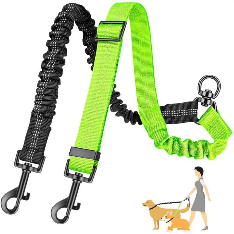 1PC Length 20CM Dual Dog Leash - đánh giá và giá Bungee Dog Leash Shock Absorbing